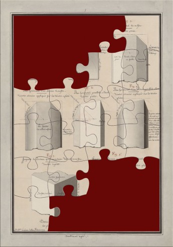 Étude de formes géométriques, ombrage et teinte – puzzle gratuit adulte – JJ Lequeu